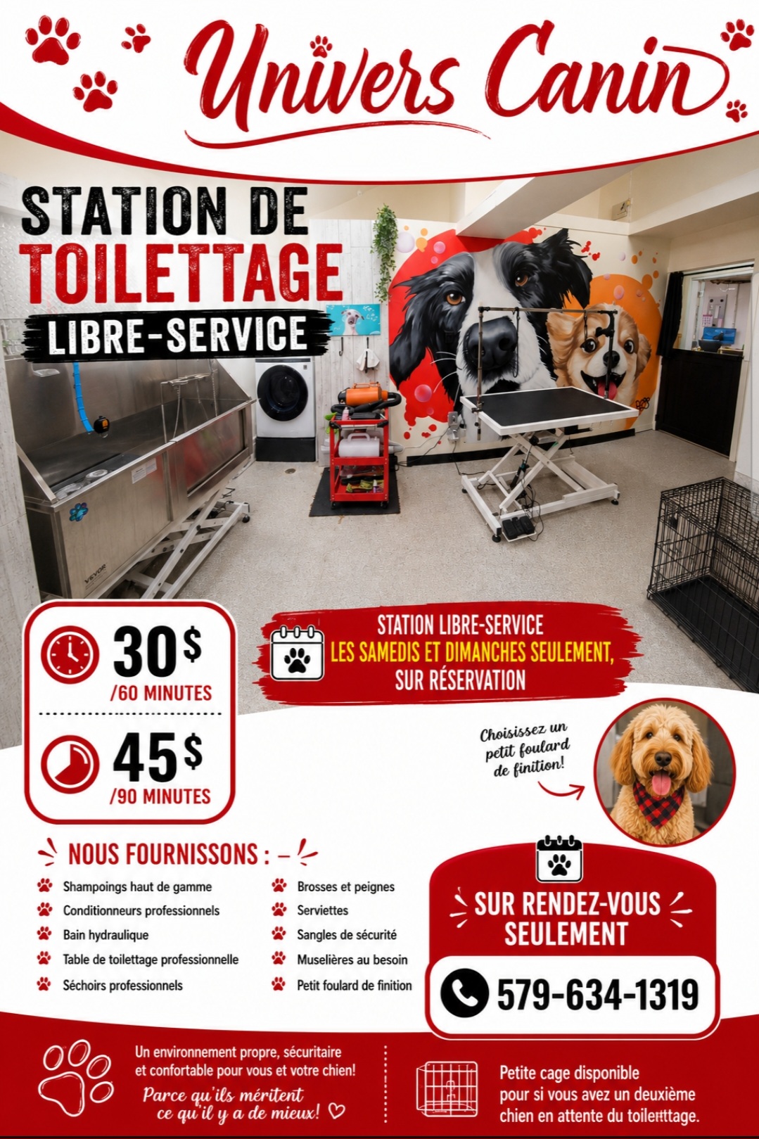 Toilettage Libre service