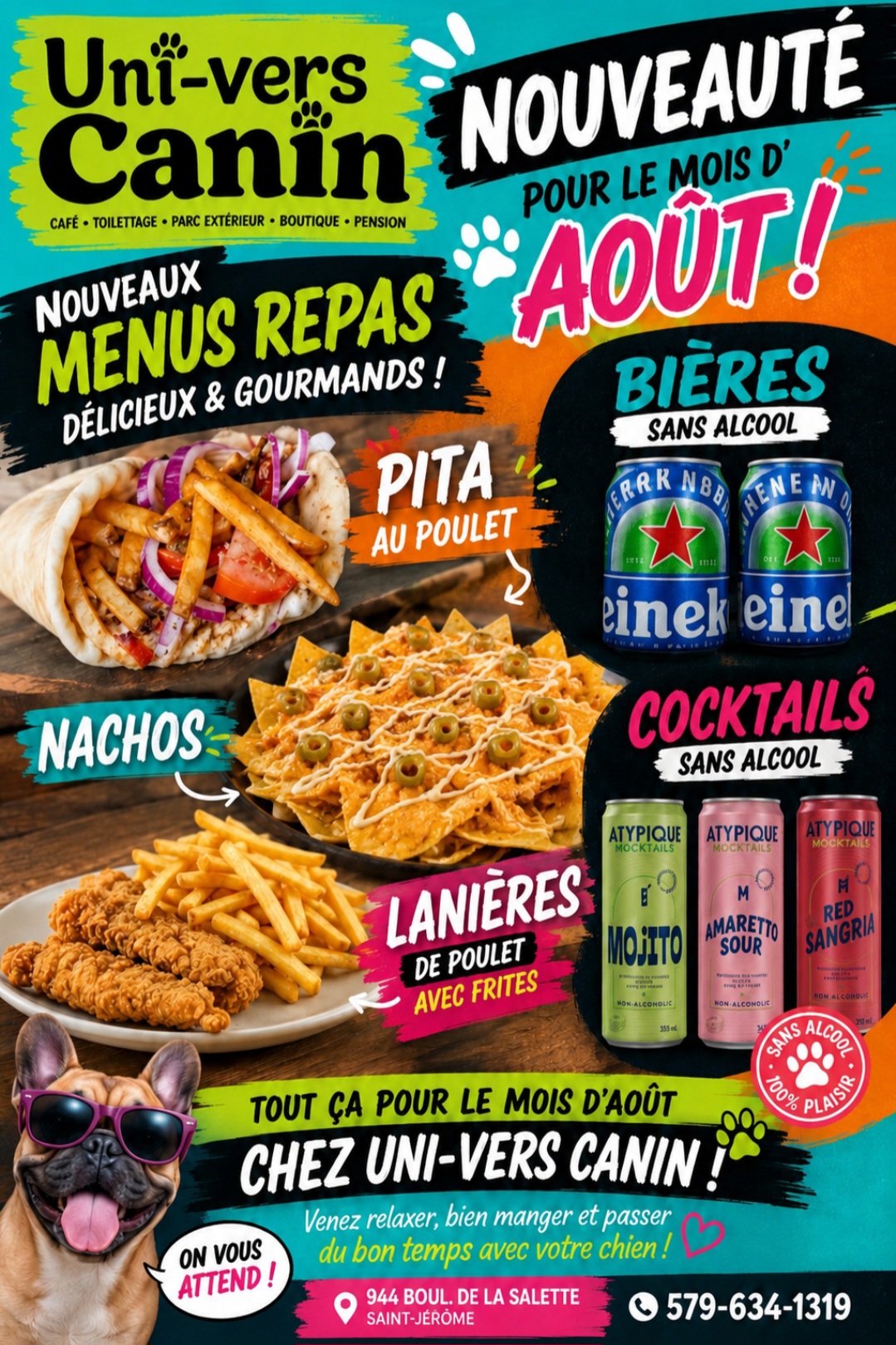 Nouveaute pour le mois de Aout